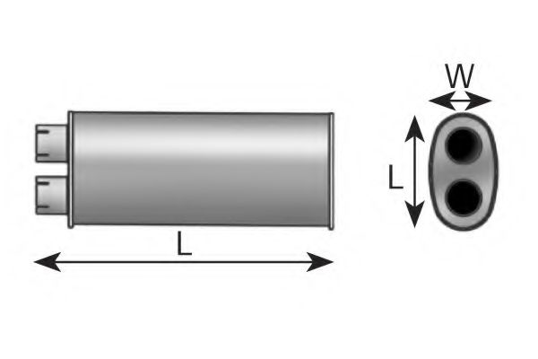 Amortizor zgomot mijloc/spate DINEX 49337