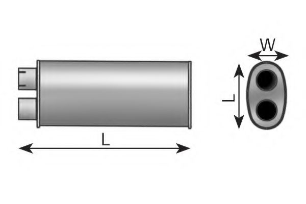 Amortizor zgomot mijloc/spate DINEX 49364