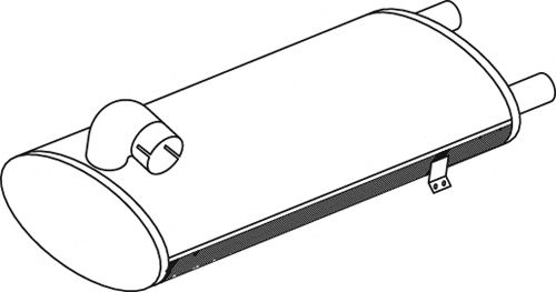 Amortizor zgomot mijloc/spate DINEX 50435