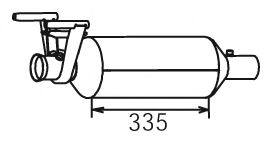 Filtru funingine/particule, sist.de esapament DINEX 56346