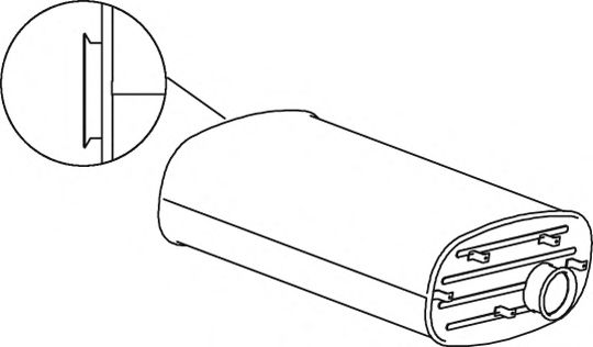 Amortizor zgomot mijloc/spate DINEX 64367