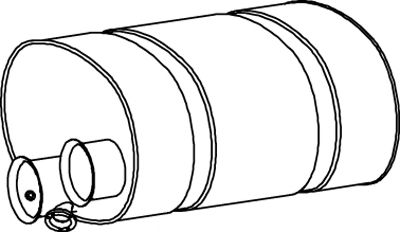 Amortizor zgomot mijloc/spate DINEX 80392