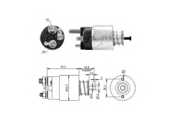 Imagine Solenoid, electromotor ERA 227035