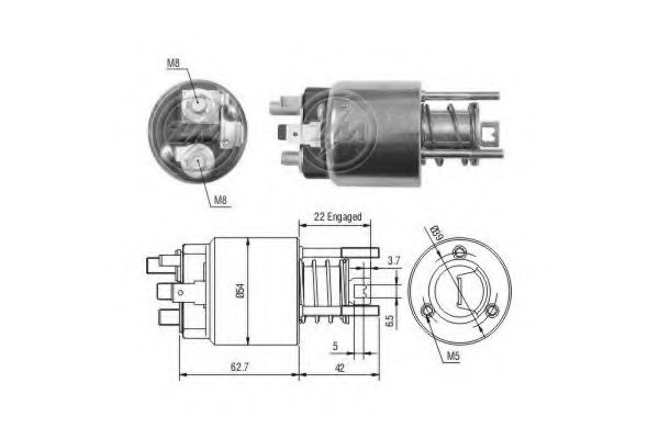 Imagine Solenoid, electromotor ERA 227036