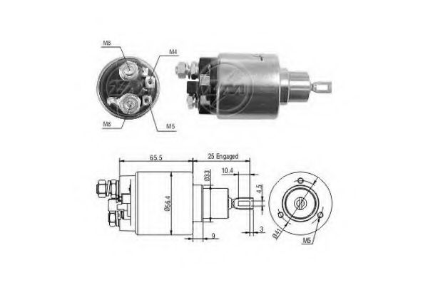 Imagine Solenoid, electromotor ERA 227049