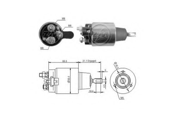 Imagine Solenoid, electromotor ERA 227051