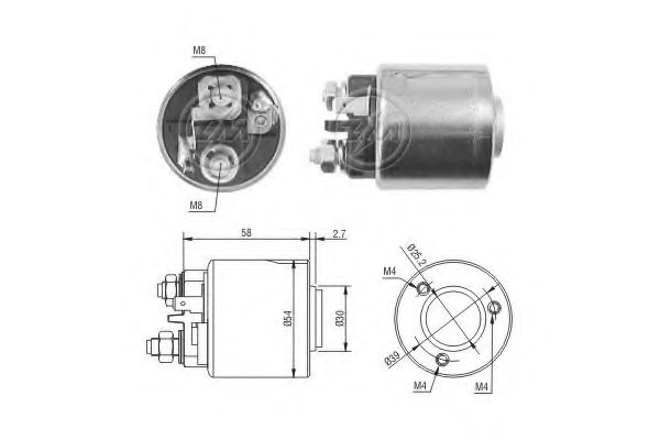 Imagine Solenoid, electromotor ERA 227056