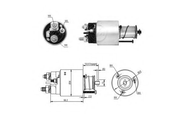 Imagine Solenoid, electromotor ERA 227061