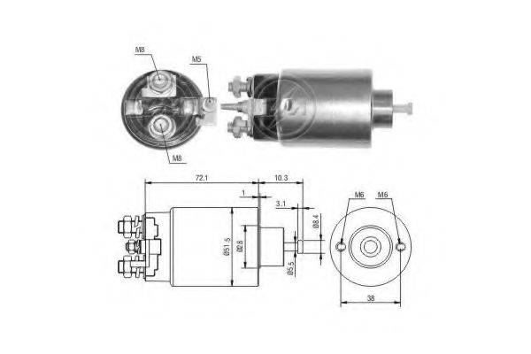 Imagine Solenoid, electromotor ERA 227097