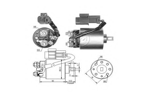 Imagine Solenoid, electromotor ERA 227103