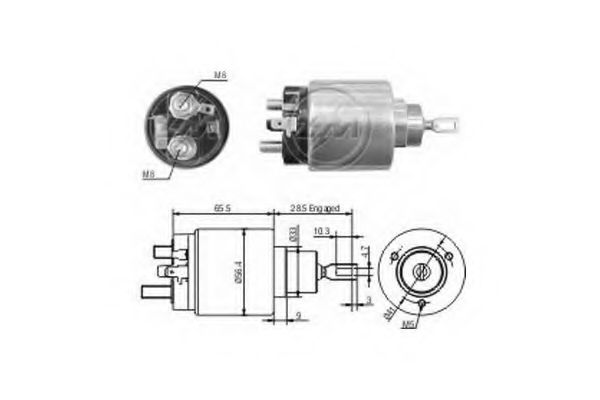 Solenoid, electromotor ERA 227113