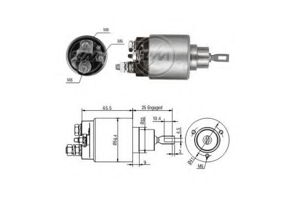 Solenoid, electromotor ERA 227138