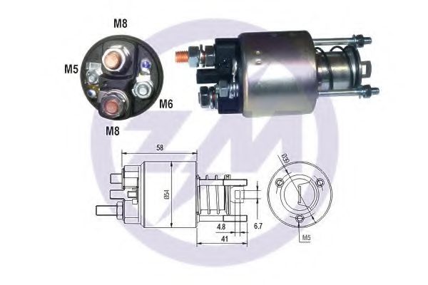 Solenoid, electromotor ERA 227153