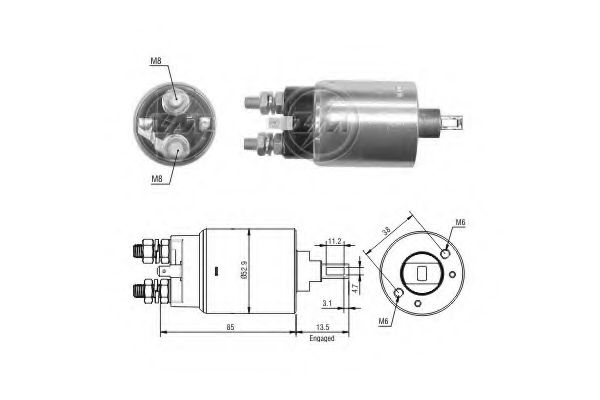 Solenoid, electromotor ERA 227215