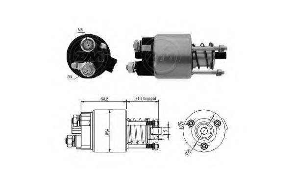 Imagine Solenoid, electromotor ERA 227285