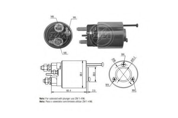 Imagine Solenoid, electromotor ERA 227390