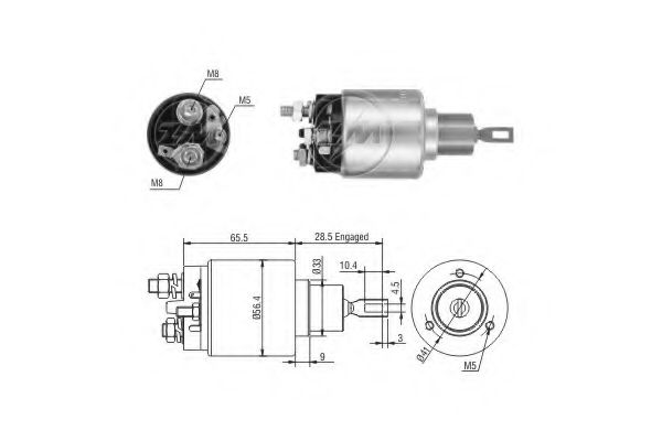 Imagine Solenoid, electromotor ERA 227393