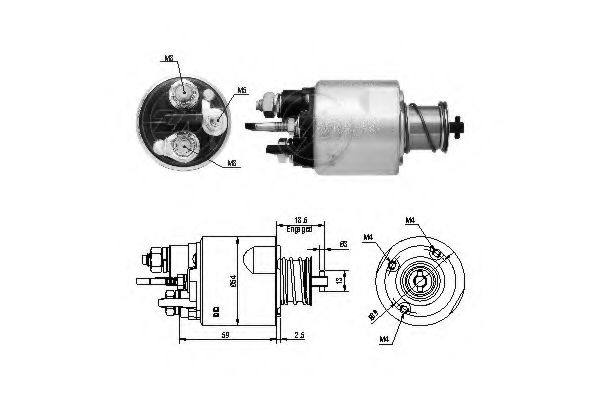 Solenoid, electromotor ERA 227460