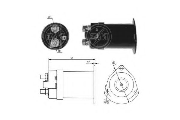 Solenoid, electromotor ERA 227466
