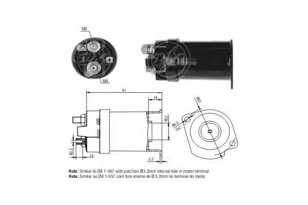 Imagine Solenoid, electromotor ERA 227470