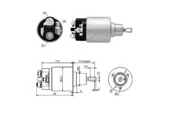 Imagine Solenoid, electromotor ERA 227526