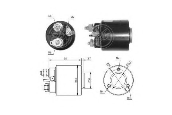 Imagine Solenoid, electromotor ERA 227532