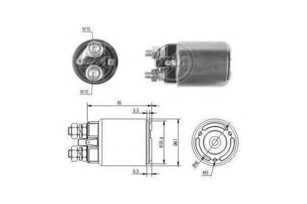 Solenoid, electromotor ERA 227610