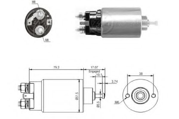 Imagine Solenoid, electromotor ERA 227751