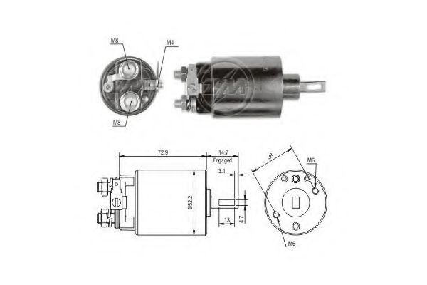 Imagine Solenoid, electromotor ERA 227768