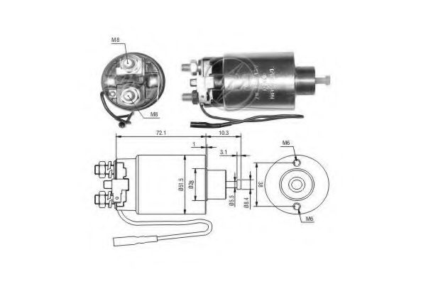 Imagine Solenoid, electromotor ERA 227787