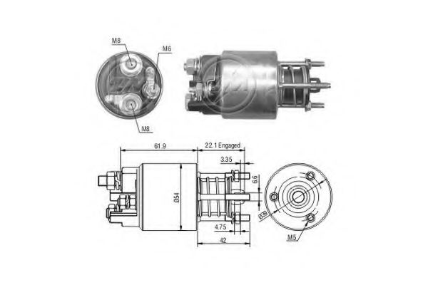 Imagine Solenoid, electromotor ERA 227813