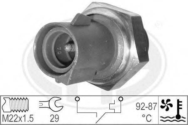 Imagine Comutator temperatura, ventilator radiator ERA 330182