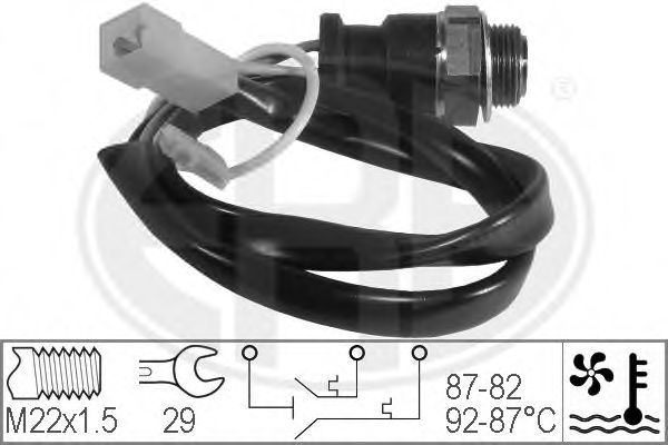 Imagine Comutator temperatura, ventilator radiator ERA 330202