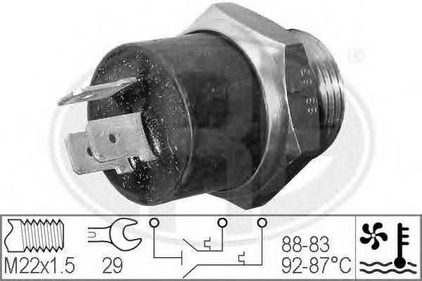 Imagine Comutator temperatura, ventilator radiator ERA 330203