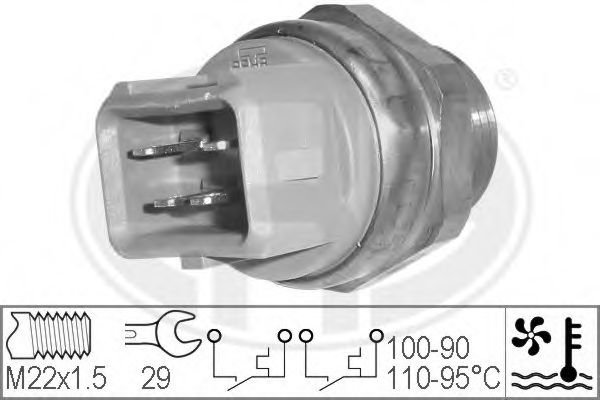 Imagine Comutator temperatura, ventilator radiator ERA 330211