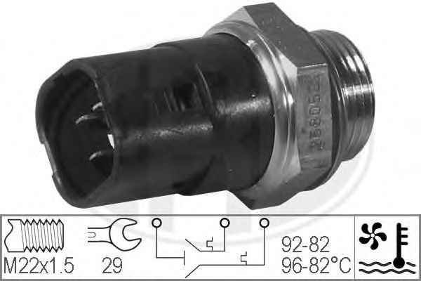 Imagine Comutator temperatura, ventilator radiator ERA 330214