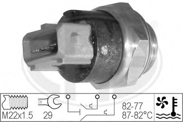 Imagine Comutator temperatura, ventilator radiator ERA 330215