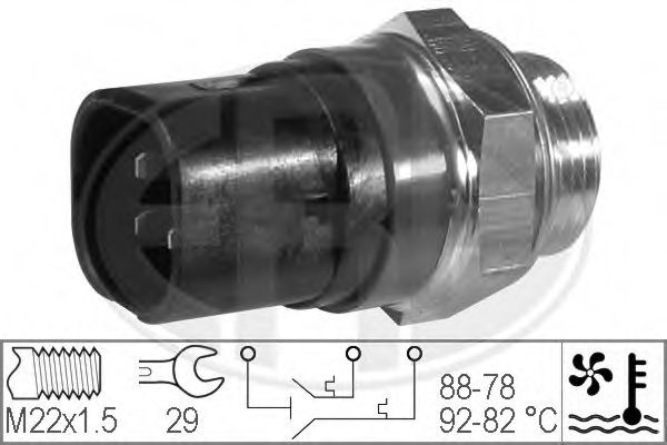 Imagine Comutator temperatura, ventilator radiator ERA 330219