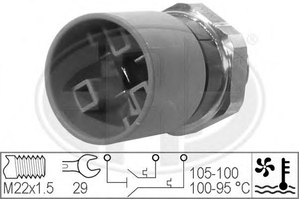 Imagine Comutator temperatura, ventilator radiator ERA 330226