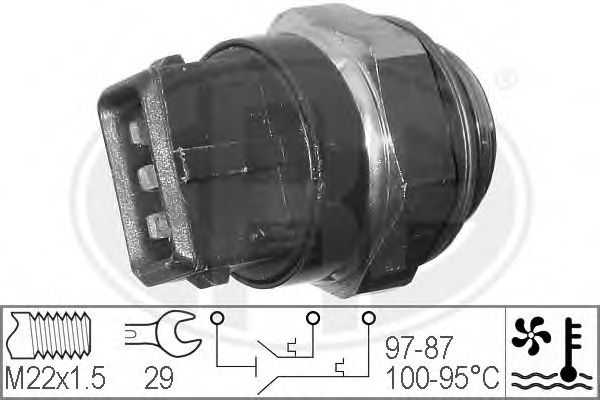 Imagine Comutator temperatura, ventilator radiator ERA 330271