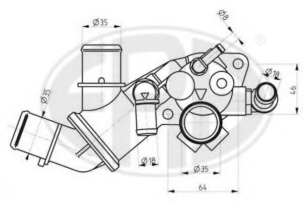 Imagine termostat,lichid racire ERA 350089