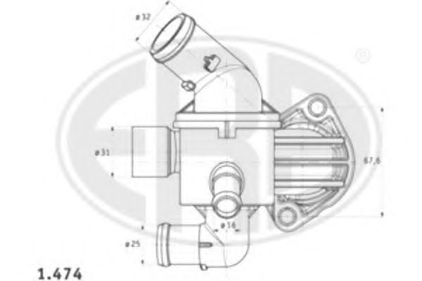 Imagine termostat,lichid racire ERA 350262