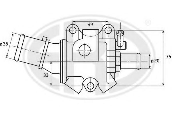 Termostat,lichid racire ERA 350285