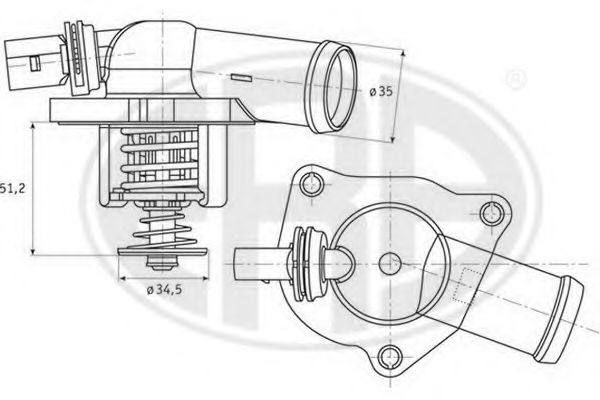 Imagine termostat,lichid racire ERA 350321