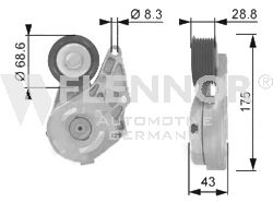 Imagine intinzator,curea transmisie FLENNOR FA20959