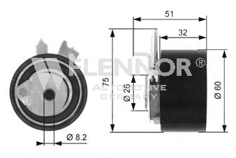 Imagine rola intinzator,curea distributie FLENNOR FS05091