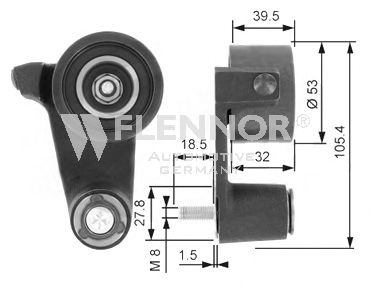 Imagine rola intinzator,curea distributie FLENNOR FS99159