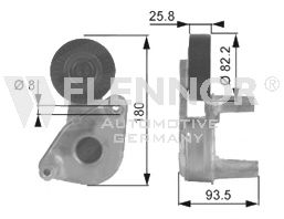 Imagine rola intinzator,curea transmisie FLENNOR FS99278