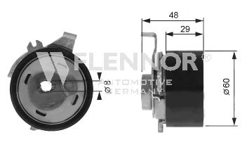 Imagine rola intinzator,curea distributie FLENNOR FS99323