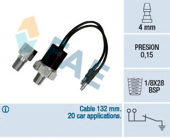 Imagine Senzor presiune ulei FAE 12540